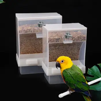 1 Nastavte Pet Vtáčie Krmítko Pohodlné Pribrala Bird Food Box Vták Automatické Zavesenie Feeder Nádvorie Dodanie