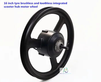 16-palcové pneumatiky dvojitý nápravami striedavé a bezzubej integrované skúter hub motorových kolies phub-16tcb