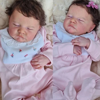 19 Palcový Full Body Silikónové Reborn Baby Doll Levi Dievča Bebe Reborn Realistický 3D Pokožky Maľované Mäkké Deti Darček Hračky