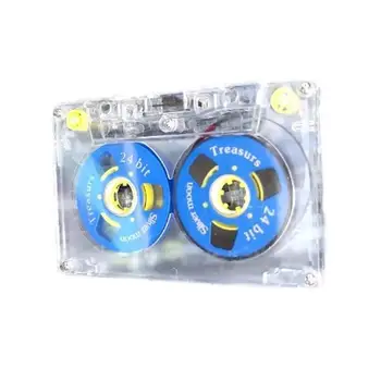 1pc Štandard Kazeta Prázdne Pásky Hráč Prázdne 45 Minút Magnetické Zvukové Pásky Transparentné Kazeta Prípade, Plastové Cievky, Kazety