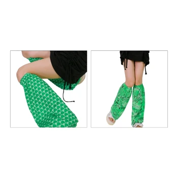 2 Ks Voľné Ponožky Leg Warmers Goth Japonský Štýl Študent dievčenské Ponožky Letné Vytlačené Lolita Leg Warmer Bublina Servítky