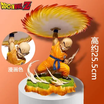 25 cm Dragon Ball Kuririn Model Cartoon Pvc Akcia Postavy Cartoon Farba Kuririn Gk Bábika Sochu Zberu Model Ozdoby, Darčeky