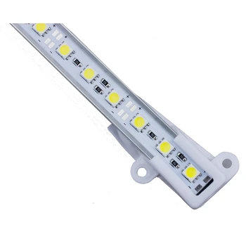 3 Ks 50 CM 5050 SMD 36 LED Denné Biele Hliníkové Pevné Strip Baru Svetlo Lampy