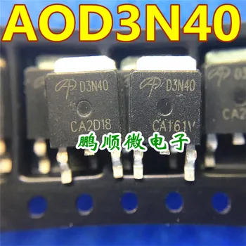 30pcs originálne nové MOS oblasti-effect tranzistor D3N40 AOD3N40 NA-252 N kanál 3A400V
