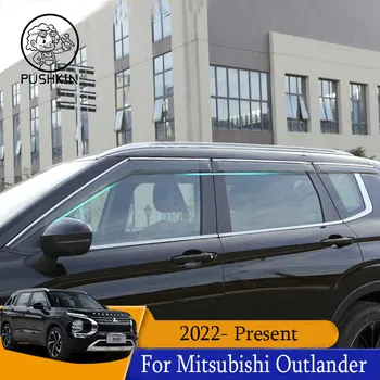 4 KS Auto Okno Clony proti oslneniu Pre Mitsubishi Outlander 2022 2023 Dážď Stráže Weathershields Slnko, Dážď Lamely Príslušenstvo