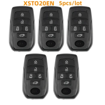 5 ks Xhorse XSTO20EN HRAČKA.T XM38 Smart Key PCB s Shell 5 Tlačidiel Kompletný Kľúč pre Toyota HRAČKA-T Univerzálny Smart key