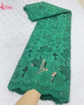 5 Metrov Vyšívané Afriky Šifón Čipky Textílie Materiálov Nigérijský Šnúrky Svadobný francúzsky Čistý Čipky Textílie pre Svadobné Party Šaty