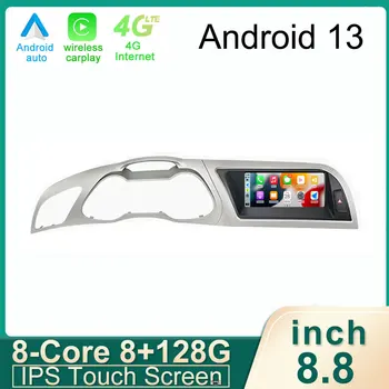 8.8 Palcový Android 13 Dotykový Displej Auto Príslušenstvo Carplay Monitory Multimediálne Rádio Audio Prehrávač Pre Audi A4L A5 2013-2016