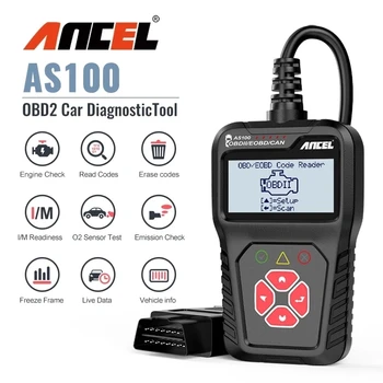 ANCEL AS100 OBD2 Skener Car Code Reader Motora EPC Skontrolujte Automobilového Vozidla, Univerzálny Motor Chyba Auta Diagnostických Testov Nástroj