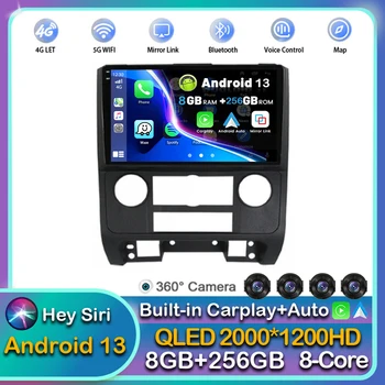 Android 13 Auto Rádio Multimediálny Prehrávač Videa pre Ford Escape 2007 2008 2009 2010 2011 2012 WIFI+4G Stereo bezdrôtový Carplay Auto