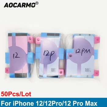 Aocarmo 50Pcs/Veľa Pre iPhone 12 12 Dec 12 Pro Max Lepidlo Batérie Lepiť Nálepky Nepremokavé