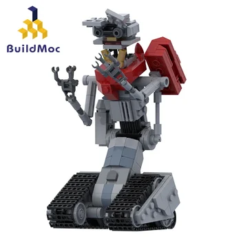 BuildMoc Nové Johnnyed 5 Robot Stavebné Bloky Nastaviť Pre Skratovať-Obvod Film Série Mecha Tehly Hračky Pre Deti Narodeninám