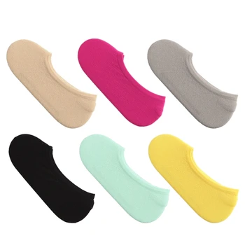 Candy Farby Ponožky pre Ženy, 10 Párov Nízky Rez Líniové Bežné Non Slip Dámy Ponožky