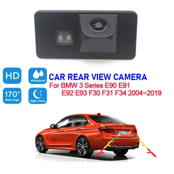 CCD HD Fisheye parkovacia Kamera Pre BMW Radu 3 E90 E91 E92 E93 F30 F31 F34 2004~2018 2019 Auto Zadnej strane Monitora Nočné Videnie