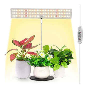 Celé Spektrum LED Rastlín Svetlo Výškovo Nastaviteľné Rastie Lampa Pre Rastliny, S Auto On/Off Časovač 4H/8 HOD/12H
