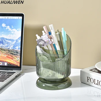Desktop Transparentné Mriežky Držiak na Pero, Svetlo Luxus, High-end Transparentné Akrylátové Úložný Box