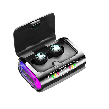 DX01 TWS Bluetooth 5.3 Slúchadlá 8D Stereo Surround Zvuk, LED Digitálny Displej Dotykové Ovládanie Športové Slúchadlá s Mikrofónom