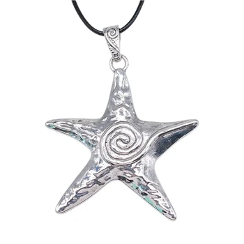 E15E Pentagram Prívesok Náhrdelník Osobnosti Robustný Star Prívesok Náhrdelník Šperky Darček
