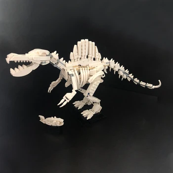 Gobricks MOC Spinosaurus Kostra Dinosaura stavebným nastaviť Dinosaura Fosílnych Kostra Vzdelávania Tehla Hračky Pre Deti Darček