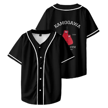 Hajime Č Ippo Baseball T-shirt 3D Vytlačí Unisex Krátke Sleeve Tee Bežné Streetwear Ženy Muži Oblečenie