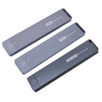 M. 2 NVME NGFF SSD Prípadoch Hliníkovej Zliatiny M2 na USB Typ-A3.1 SSD Krytu Podporuje pre 2230/2242/2260/2280 M. 2 SSD