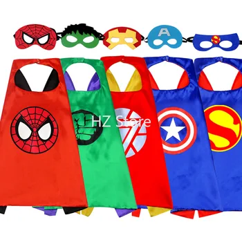 Marvel Spider-Man, Iron Man Superhrdina Plášte s Maskou Halloween Cosplay Kostýmy Party Zdobiť Vianočný Darček k Narodeninám pre Deti