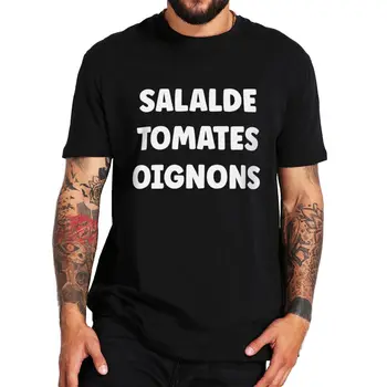 Mens značky tee-shirt Šalát, Paradajky, Cibuľa T Shirt Zábavné Humor Vtipy Krátke Rukáv Bavlna Unisex Bežné Mäkké T-shirts