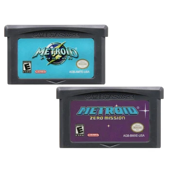 Metroid Fusion GBA Série 32-bit Video Hra s Tonerom Konzoly Karty Metroid Nula Úlohou GBA NDS anglická Verzia