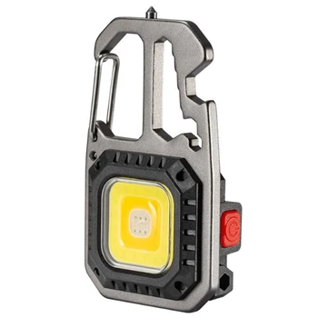 Mini LED Pracovné Svetlo Kontrolné Svetlá 7 Režimov S Otvárač Keychain Horák, 800 Lumenov