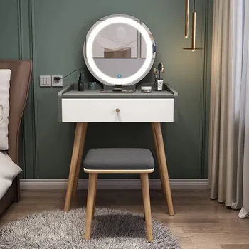 Moderný minimalistický Nordic spálňa mini toaletný stolík toaletný stolík moderný nezávislé nábytok bielizníka zásuvky márnosť stôl