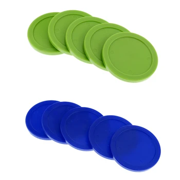 Modrá Zelená Air Hockey Puky Set - 10Pcs pre Nahradenie & Príslušenstvo