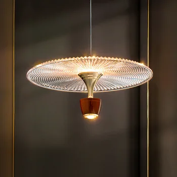 Nordic luxusné prívesok svetlo tvorivé reštaurácia dizajnér malé závesné svetlo UFO single-hlava model izba posteli prívesok svetlo