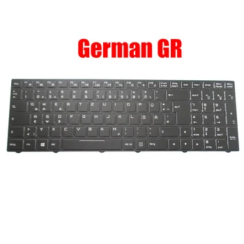 Notebook Klávesnica Pre Mifcom EG5 EG7 N850EJ1 N850EK1 N850HJ1 N850EK N870HJ1 N850HK1 N870HK N870EK1 N870EJ1 nemecký GR Podsvietený Nové
