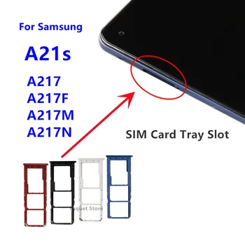 Pre Samsung Galaxy A21S A217 A217F A217M A217N zásuvka na Kartu SIM Slot SD Držiteľ