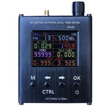 PS100 UV RF Vektor Impedancia ANT SWR Anténny Analyzátor Meter Tester 137.5 MHz-2.7 GHz N1201SA komunikácie anténa rádio