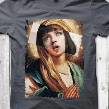 Pulp Fiction MIA Wallace Madonna vytlačené t shirt 9081