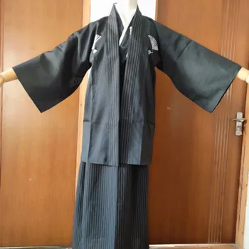 Pánske anime starobylé Japonské kimono štýle mužov samuraj Japonské kimono mužov tradičné Japonské kostým výkon oblečenie