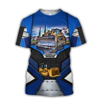Pánske Bager 3D Tlač T-shirt 2023 Nové-Krátke rukávy Oblečenia Veľké Módne Mikina