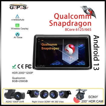 Qualcomm Android Autoradio Carplay Pre Toyota Noah R80 2014 - 2020 Auto Rádio Multimediálny Prehrávač Videa Navigácie GPS DVR Hlavu TV