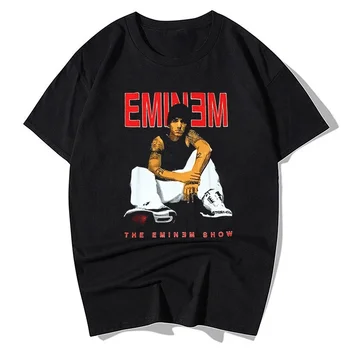 Rapper Eminem T Shirt Muži Ženy Letné Módy Bavlna T-shirt Deti Hip Hop Topy Rap Rock Band Tee Tričko Camiseta Hombre Tričko