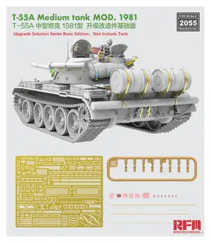 RYEFIELD RM-2055 Mierke 1/35 Aktualizácii Riešenie Série Basic Edition Pre T-55A Stredný Tank Mod.1981 RM5098