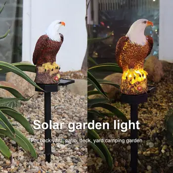 Solárne LED Osvetlenie Záhrady Eagle Zvierat Pixie Trávnik Lampy Solárne Lampy Jedinečnú Vonkajšie Ornament Lampy Nepremokavé Svetlami, Tak,