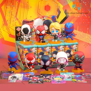 Spider-man V Celej Spider-verš Anime Slepé Okno Spiderman Cosbi Mystery Box Hračky Mini Zberateľskú Dekorácie, Darčeky