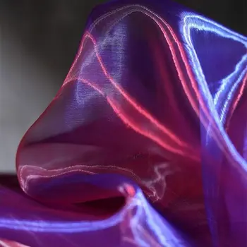 Svetlé Hodváb Organza Textílie Podľa Meter pre Oblečenie Lolita Sukne Šití Tenkých Priedušná Tkaniny Pohodlné Koži-priateľský Textúrou