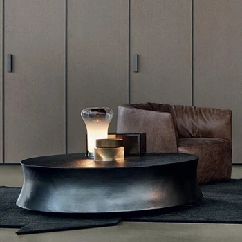 Talianska káva tabuľka dizajnér okrúhly konferenčný stolík, Nordic obývacia izba, moderne jednoduchosť, priemyselné minimalistický štýl káva