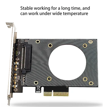 U. 2 SFF-8639 PCI-E Rozširujúca Karta Adaptéra Podporu U. 2 NVME SSD Stúpačky Karty 4000MB/s Rýchlo, PCIE X16 Dropship