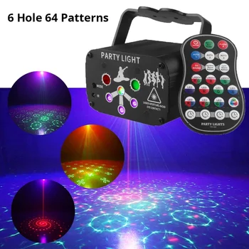 UV Zvukový Impulz Fáze CUDZIE RGB Mini DJ, Disco Laserové Svetlo Projektora USB Nabíjateľné LED Efekt Svadobné, Vianočné Dovolenku Strany Lampa