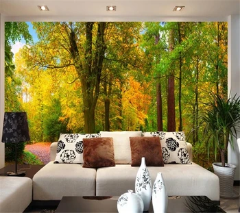 Vlastné tapetu 3d photo nástenná maľba park lese 3D nástenná maľba krajiny, TV joj, steny papiere domova abstraktných de parede 3d tapety