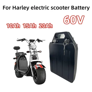 Vymeniteľné nepremokavé batérie 60V 10Ah/15Ah/20Ah Harley elektrické vozidlo na elektrický skúter lítiová batéria