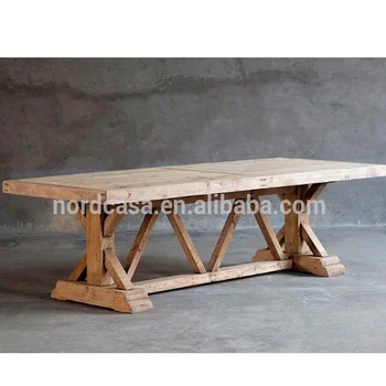 Vysoká(dobrej)Kvality Starožitné Rustikálnom Štýle Masívneho Dreva Jedálenský Stôl